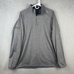 UNRL Elite Mens XL Quarter Zip Pullover Heather Grey Performance Golf Jacket